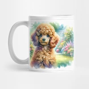 Watercolor Poodle Puppies - Cute Puppy Mug